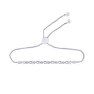 Eternal Love Sterling Silver Diamond Infinity Bolo Bracelet - Splendid Jewellery