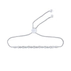 Eternal Love Sterling Silver Diamond Infinity Bolo Bracelet - Splendid Jewellery