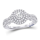 Ethereal Brilliance: 1 Carat Round Diamond Solitaire Bridal Wedding Engagement Ring - Splendid Jewellery