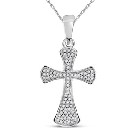 Ethereal Brilliance Diamond Cross Pendant - Splendid Jewellery