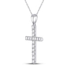 Ethereal Faith Diamond Cross Pendant - Splendid Jewellery
