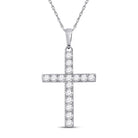 Ethereal Faith Diamond Cross Pendant - Splendid Jewellery