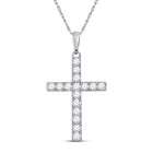 Ethereal Faith Diamond Cross Pendant - Splendid Jewellery