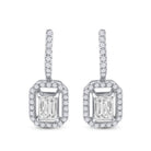 Exquisite Emerald Brilliance Dangle Earrings - Splendid Jewellery