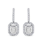 Exquisite Emerald Brilliance Dangle Earrings - Splendid Jewellery