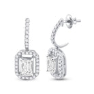 Exquisite Emerald Brilliance Dangle Earrings - Splendid Jewellery