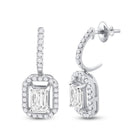 Exquisite Emerald Brilliance Dangle Earrings - Splendid Jewellery