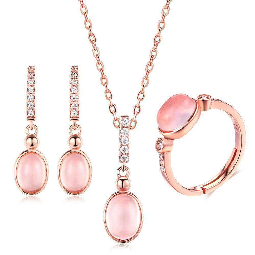 Exquisite Rose Gold Jewellery Set - Limited Supply - Buy Now - Splendid Jewellery