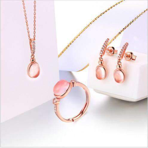 Exquisite Rose Gold Jewellery Set - Limited Supply - Buy Now - Splendid Jewellery