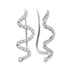Exquisite Serpent Sparkle Earrings - Splendid Jewellery