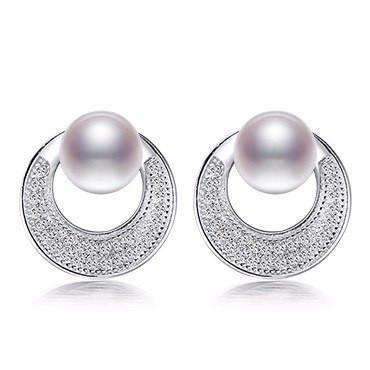 Fascinating Pearl Earring - Silver Jewellery for Women - Buy Now! Splendid Jewellery