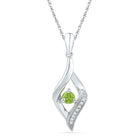 Captivating Green Peridot Symphony Pendant  Top View from Splendid Jewellery