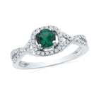 Elegant Emerald Dreams Ring Top View from Splendid Jewellery