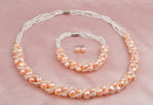 Genuine Freshwater Pearls Jewellery Set - Splendid Jewellery