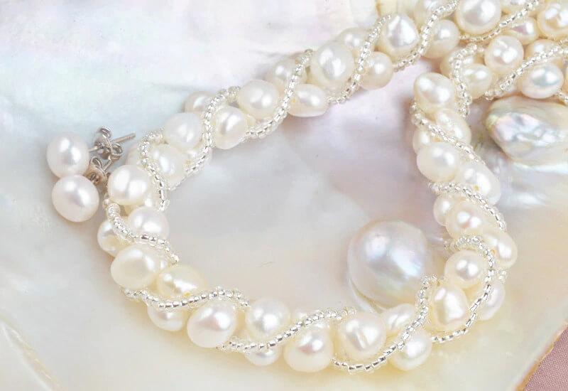 Genuine Freshwater Pearls Jewellery Set Splendid Jewellery