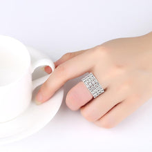 Load image into Gallery viewer, Geometric Crystal Bridal Jewelry Set Complete With Ring &amp; Bracelet - Splendid Jewellery