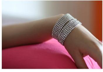 Geometric Crystal Bridal Jewelry Set Complete With Ring & Bracelet - Splendid Jewellery