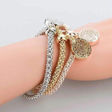 Load image into Gallery viewer, Gold Color Chain Bracelet Round Hollow Charm Bracelets - Splendid Jewellery