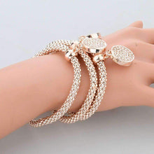 Load image into Gallery viewer, Gold Color Chain Bracelet Round Hollow Charm Bracelets Splendid Jewellery