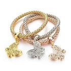 Gold Color Chain Bracelet Round Hollow Charm Bracelets Splendid Jewellery