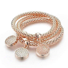 Load image into Gallery viewer, Gold Color Chain Bracelet Round Hollow Charm Bracelets Splendid Jewellery