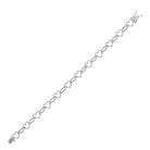 Heart Embrace Sterling Silver Diamond Link Bracelet - 1/12 Cttw - Splendid Jewellery