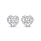 Heart of Gold Diamond Earrings - Splendid Jewellery