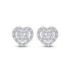 Heart of Gold Diamond Earrings - Splendid Jewellery