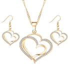 Heart Pendant and Earring Set With Necklace - Splendid Jewellery