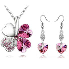 Heart Shape Bridal Jewellery Set From Crystal - Splendid Jewellery