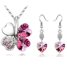 Load image into Gallery viewer, Heart Shape Bridal Jewellery Set From Crystal - Splendid Jewellery