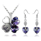 Heart Shape Bridal Jewellery Set From Crystal - Splendid Jewellery