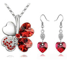 Heart Shape Bridal Jewellery Set From Crystal - Splendid Jewellery