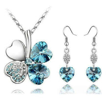 Load image into Gallery viewer, Heart Shape Bridal Jewellery Set From Crystal - Splendid Jewellery