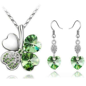 Heart Shape Bridal Jewellery Set From Swarovski® Crystal Splendid Jewellery