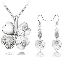 Load image into Gallery viewer, Heart Shape Bridal Jewellery Set From Swarovski® Crystal Splendid Jewellery