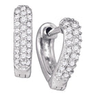Heart's Desire Diamond Huggie Hoop Earrings - Splendid Jewellery