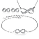 Infinity Necklace,Bracelet and Earring Jewelry set - Splendid Jewellery