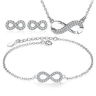 Infinity Necklace,Bracelet and Earring Jewelry set - Splendid Jewellery