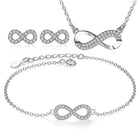 Infinity Necklace,Bracelet and Earring Jewelry set Splendid Jewellery