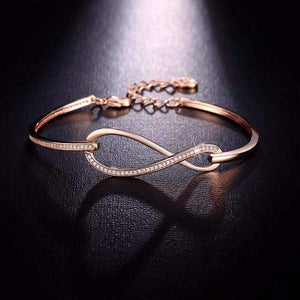 Infinity Rose Gold Bracelet Splendid Jewellery
