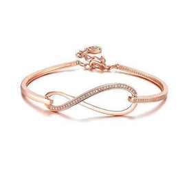 Infinity Rose Gold Bracelet Splendid Jewellery