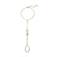 Load image into Gallery viewer, Infinity Symbol Hand Chain Gold/Silver Colour Bracelet Splendid Jewellery
