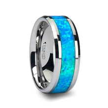Load image into Gallery viewer, Iridescent Tungsten Wedding Band For Togetherness Splendid Jewellery
