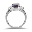 Lab Alexandrite june birthstone as engagement ring - Splendid Jewellery