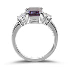 Lab Alexandrite june birthstone as engagement ring - Splendid Jewellery
