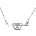 Love's Eternal Arrow Diamond Pendant Necklace - Splendid Jewellery
