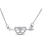 Love's Eternal Arrow Diamond Pendant Necklace - Splendid Jewellery