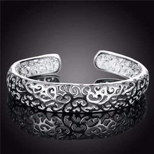Load image into Gallery viewer, Luscious Silver Bangle Bracelet - Gift for Her Splendid Jewellery
