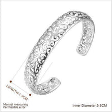 Load image into Gallery viewer, Luscious Silver Bangle Bracelet - Gift for Her Splendid Jewellery